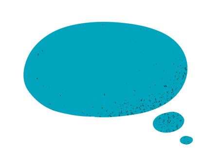 Speech bubble with texture in collage style. Vector illustrationのイラスト素材