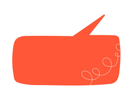 Speech bubble with texture in collage style. Vector illustrationのイラスト素材