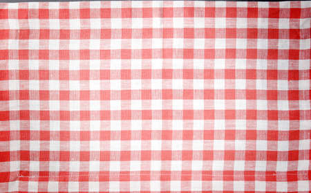 Red and white vintage background, tablecloth for design and with space for text for menuの写真素材