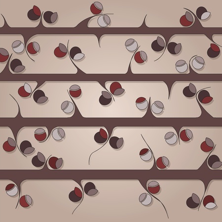background with branchesのイラスト素材