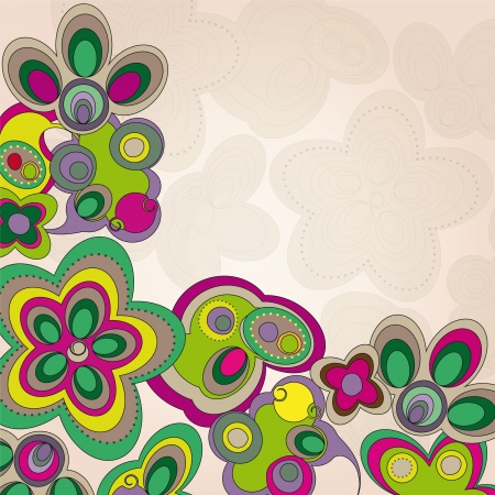 floral abstract backgroundのイラスト素材