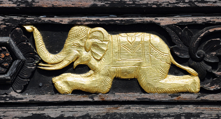 Sculptured wood kanok pattern beautifulの写真素材