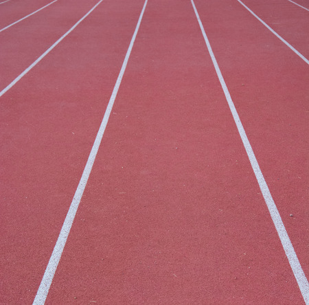 running track with rubber coverの写真素材