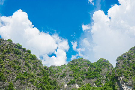 Tourist boat most popular place in Vietnamの写真素材