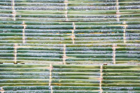Bamboo mat of Thai OTOP at the weekend market.の写真素材