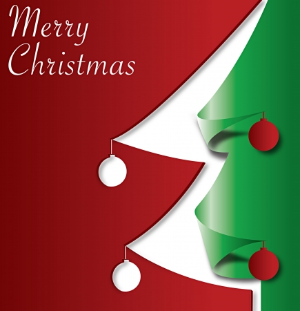 Christmas tree, greeting card holidaysの写真素材