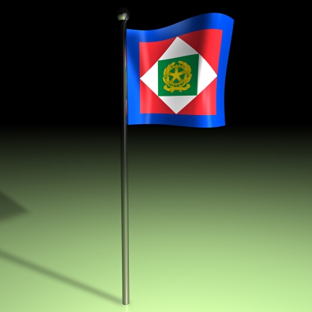 Flag of the President of the Italian Republicの写真素材