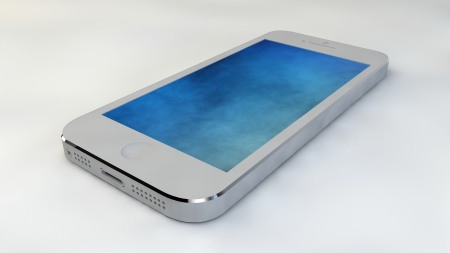 Mobile phones touch technologyの写真素材