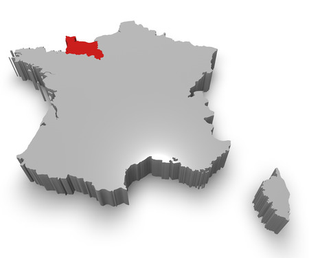 Lower Normandy administrative regionの写真素材