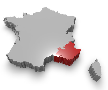 Provence-Alpes-Côte d Azur administrative regionの写真素材