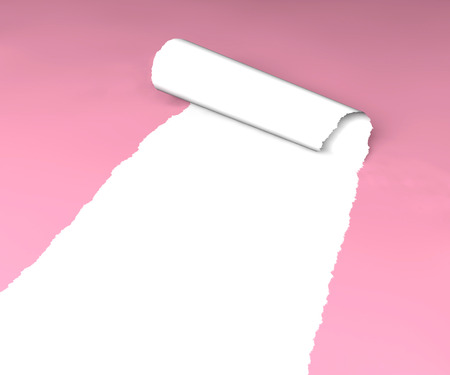 Tear, paper, sheet, pink roll curl の写真素材