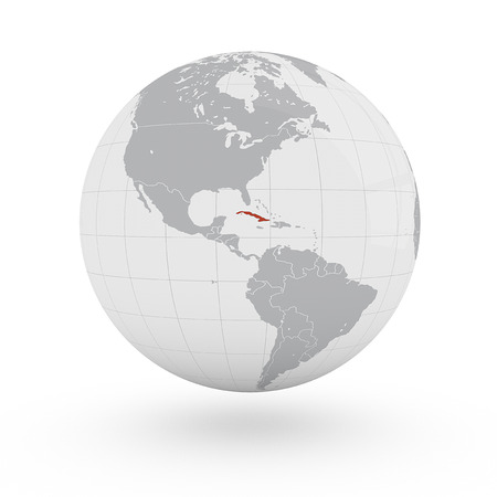 Globe America Cubaの写真素材