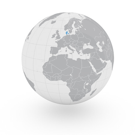 Globe Europe Denmarkの写真素材
