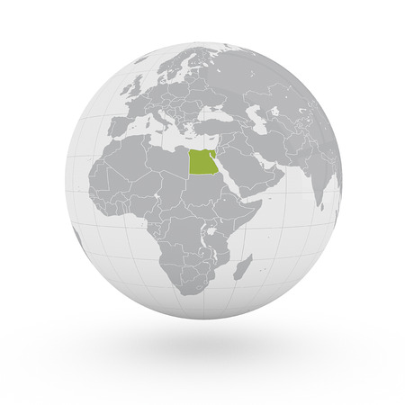 Globe Africa Egyptの写真素材