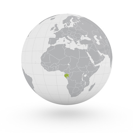 Globe Africa Gabonの写真素材
