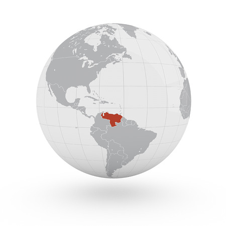 Globe America Venezuelaの写真素材