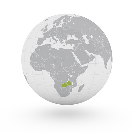 Globe Africa Zambiaの写真素材
