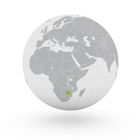 Globe Africa Zimbabweの写真素材