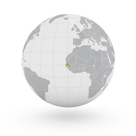 Globe Africa Senegalの写真素材