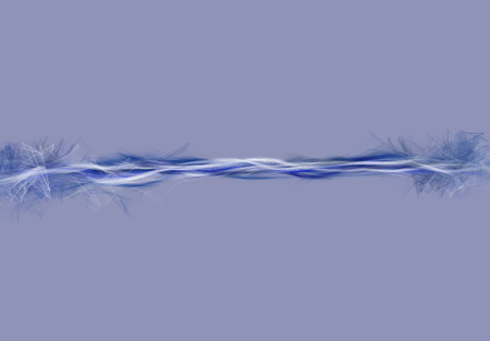 Abstract particles blue flow on blue backgroundの写真素材