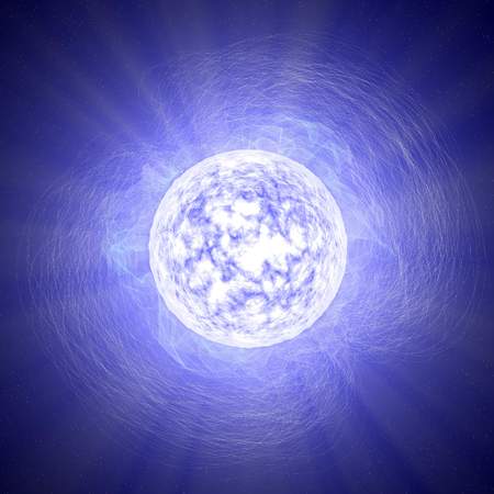 Magnetar, a neutron star, star, universe, magnetic fieldの写真素材