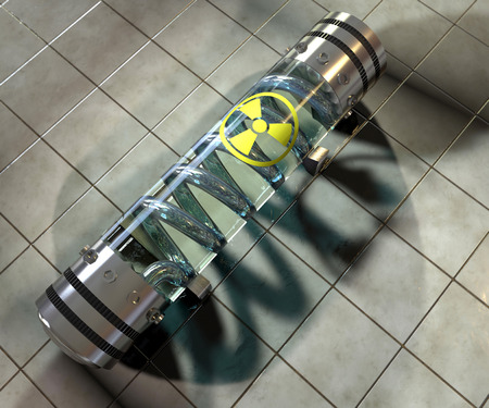 Chemical weapon, weapon radioactive capsule container