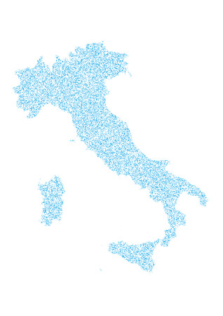 Abstract map of Italyのイラスト素材