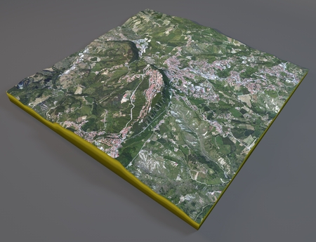 San Marino, Republic of San Marino, view satellite