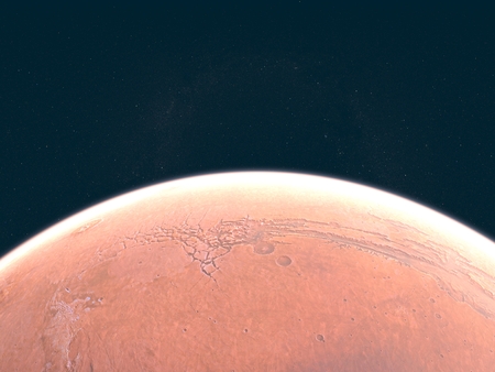 Mars, soil crust, space, solar system.の写真素材