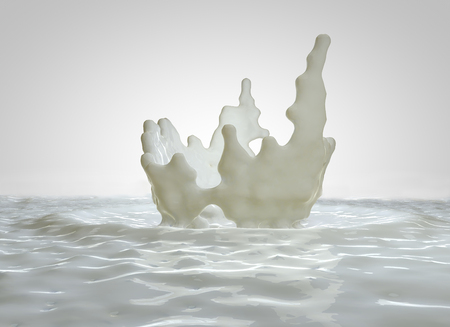 Splash, drops of milk, breakfastの写真素材