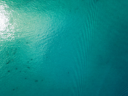 Aerial view of the sea. Overview of the seabed seen from above, transparent waterの写真素材