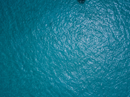 Aerial view of the sea. Overview of the seabed seen from above, transparent waterの写真素材
