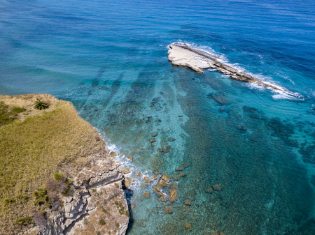 Aerial view of Sant'Irene Bay in Briatico, Calabria, Italy. Galera Rockの写真素材