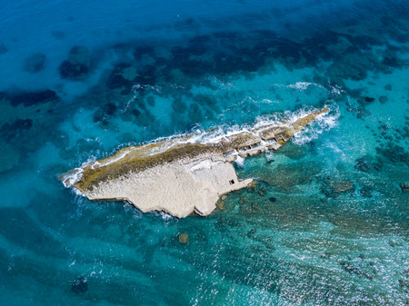 Aerial view of Sant'Irene Bay in Briatico, Calabria, Italy. Galera Rockの写真素材
