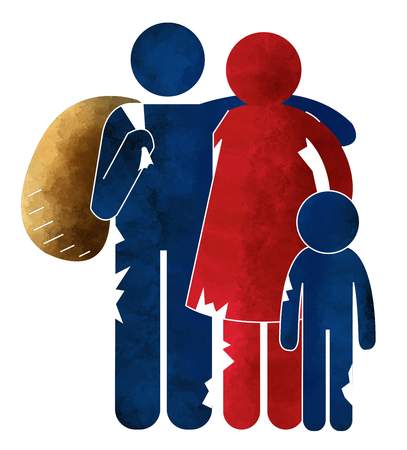 Refugees, immigrants, illegal immigrants, reception centers, families, refugeesの写真素材