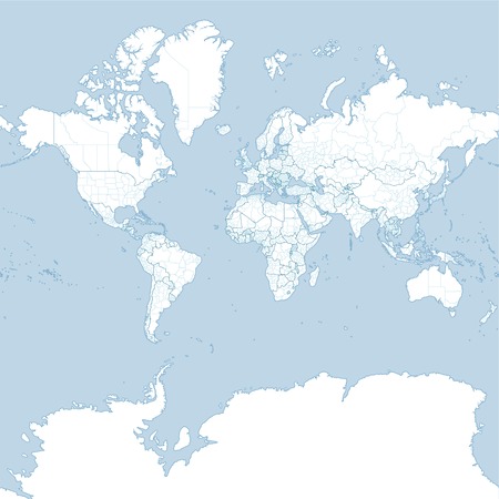 Map of the world, political planisphere. Political mapの写真素材