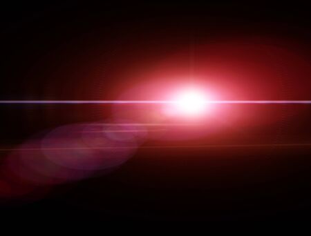Lights and stars in the night. Lens refraction effect. Stars in the sky. Observe celestial bodies, new solar systemsの写真素材