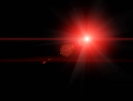 Lights and stars in the night. Lens refraction effect. Stars in the sky. Observe celestial bodies, new solar systemsの写真素材