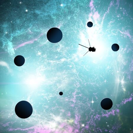 Exploration of new worlds, space and universe, new galaxies. Planets in backlight. Solar system. Probe, Voyagerの写真素材