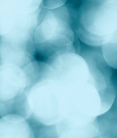 Bokeh blue background, abstract light and colorsの写真素材