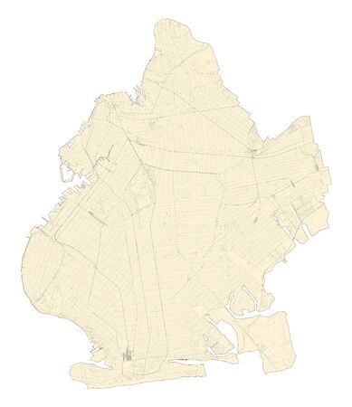 Satellite map of New York City, Brooklyn, USA. Map roads, ring roads and highways, rivers, railway lines. Transportation mapのイラスト素材