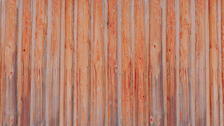 Wooden panel with slats, texture and background. 3d renderingの写真素材