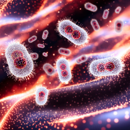 Microscope view of Monkeypox, it is a disease caused by infection with a virus. People with mpox often get a rash, along with other symptoms. 3d renderingの写真素材