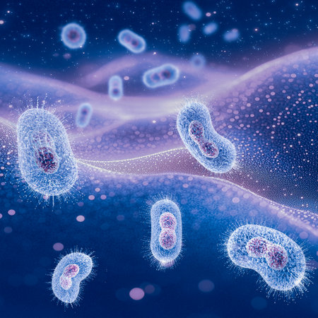 Microscope view of monkeypox, it is a disease caused by infection with a virus. People with mpox often get a rash, along with other symptoms. 3d renderingの写真素材