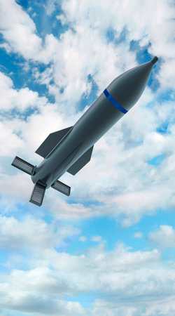 The GBU-57 MOP (Massive Ordnance Penetrator) is a precision-guided, bunker buster bomb. The missions are reaching and destroying deep underground bunkers or facilitiesの写真素材
