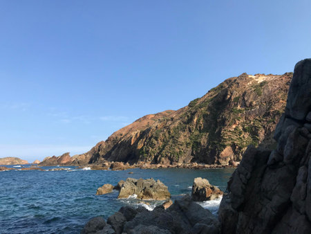 The coast of the island of Viet Namの写真素材