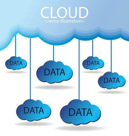 Cloud computing concept  Vector illustration のイラスト素材