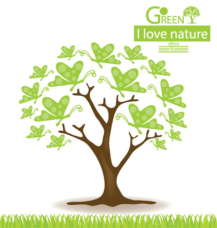 Go green  Save world  vector illustration のイラスト素材