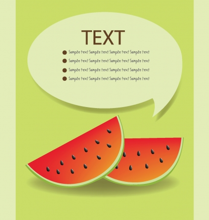 Watermelon vector illustrationのイラスト素材
