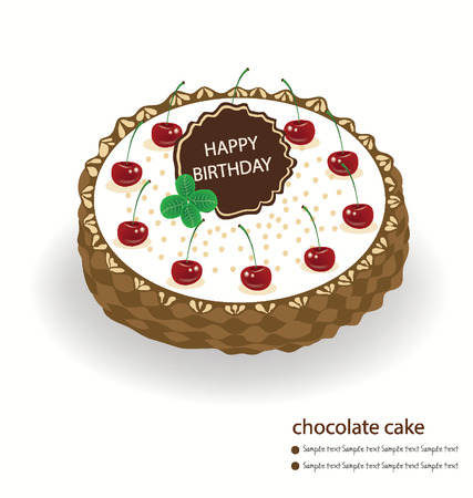 Happy birthday vector illustrationのイラスト素材